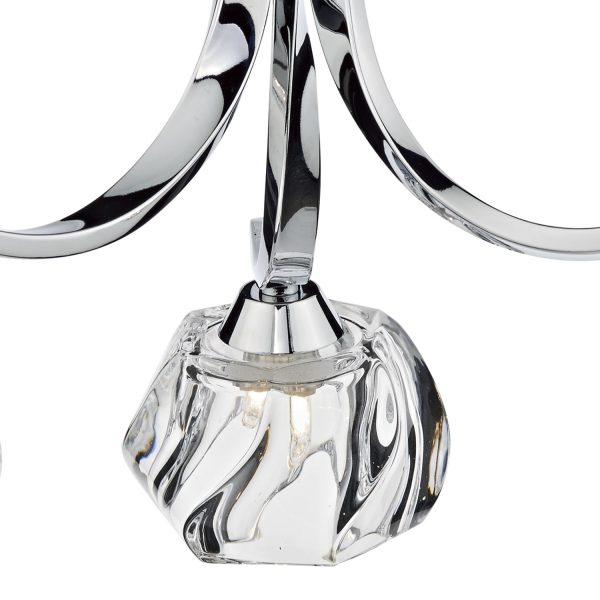 Ivy 3 Light Semi Flush Polished Chrome - Image 2