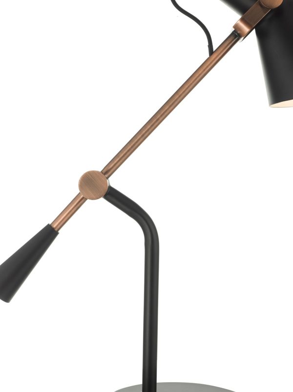 Jack Task Table Lamp Black Antique Copper - Image 3