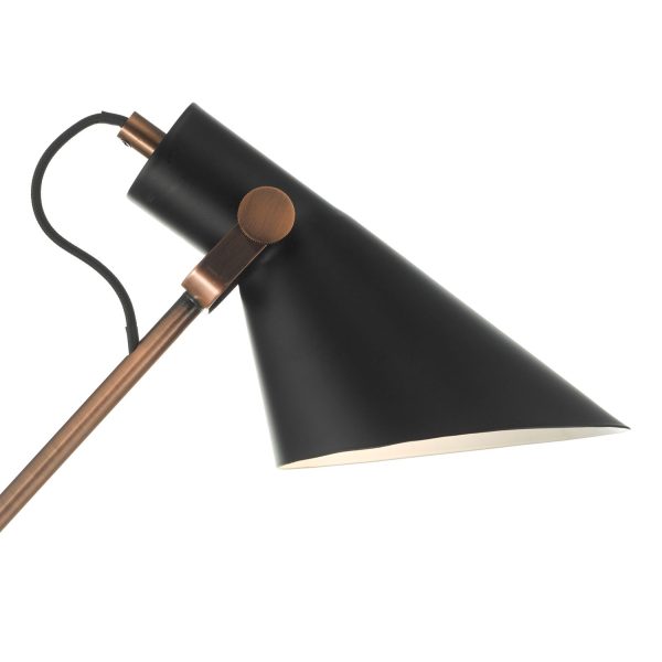 Jack Task Table Lamp Black Antique Copper - Image 4