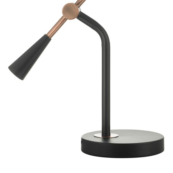 Jack Task Table Lamp Black Antique Copper - Image 5