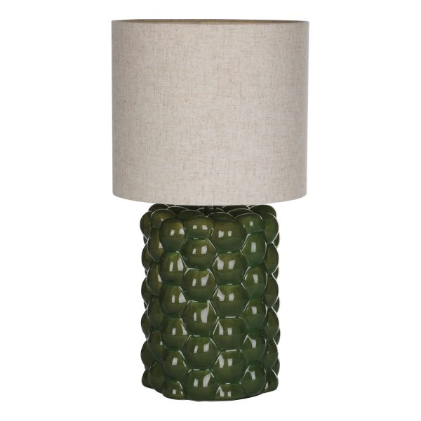 Jayden Table Lamp Green Reactive Glaze With Shade - Image 4