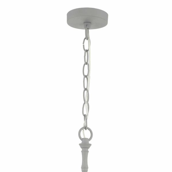 Joanna 3lt Pendant Grey C/W Grey Shades