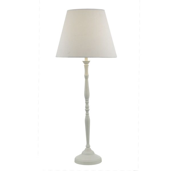 Joanna Table Lamp White complete with Shade - Image 3