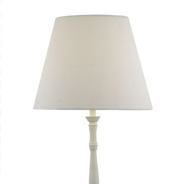 Joanna Table Lamp White complete with Shade - Image 2