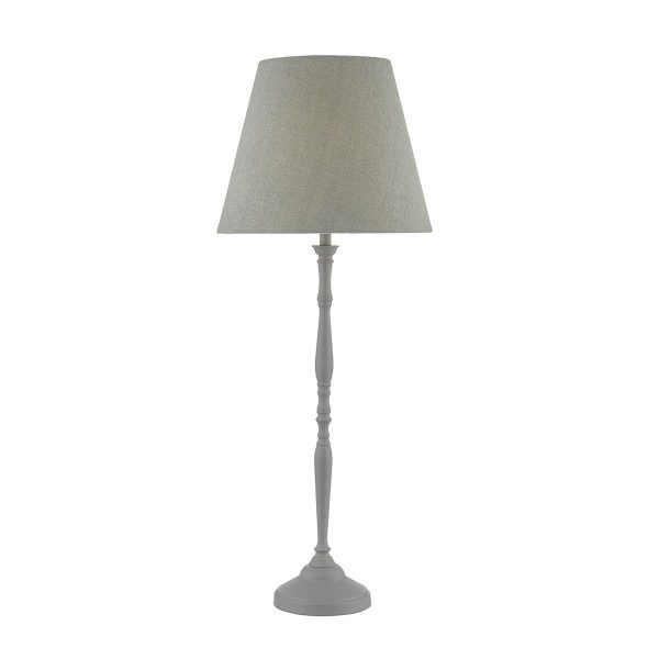 Joanna Table Lamp Grey complete with Shade - Image 3