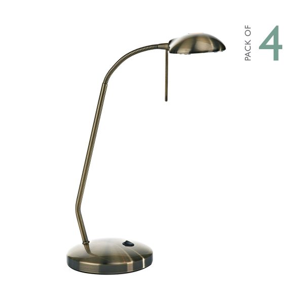 Journal Table Lamp Antique Brass - Image 4