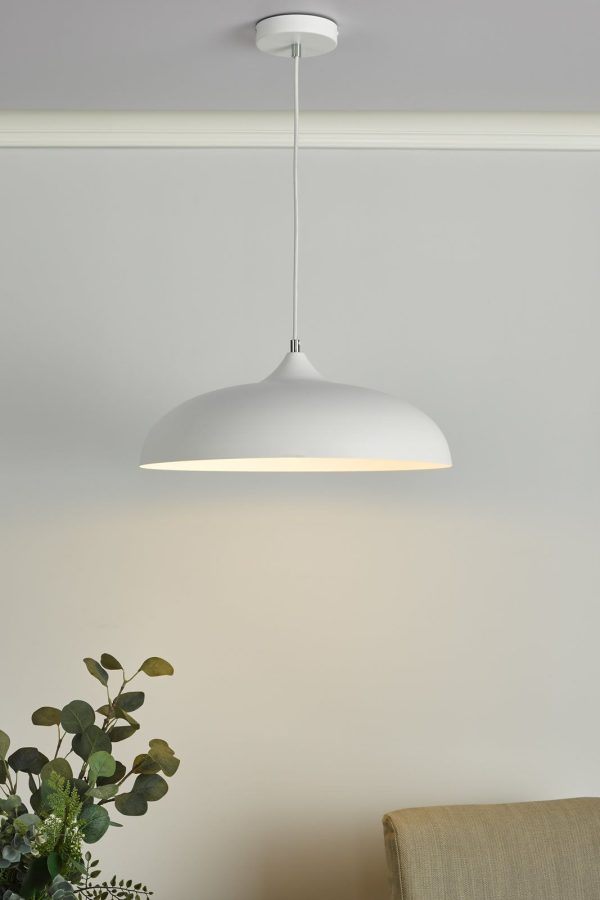 Kaelan 1 Light Single Pendant White - Image 8