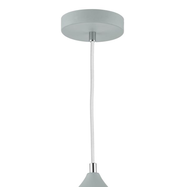 Kaelan 1 Light Pendant Soft Matt Grey