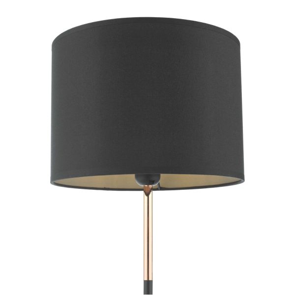 Kelso Black Cotton Drum Shade 28cm - Image 3