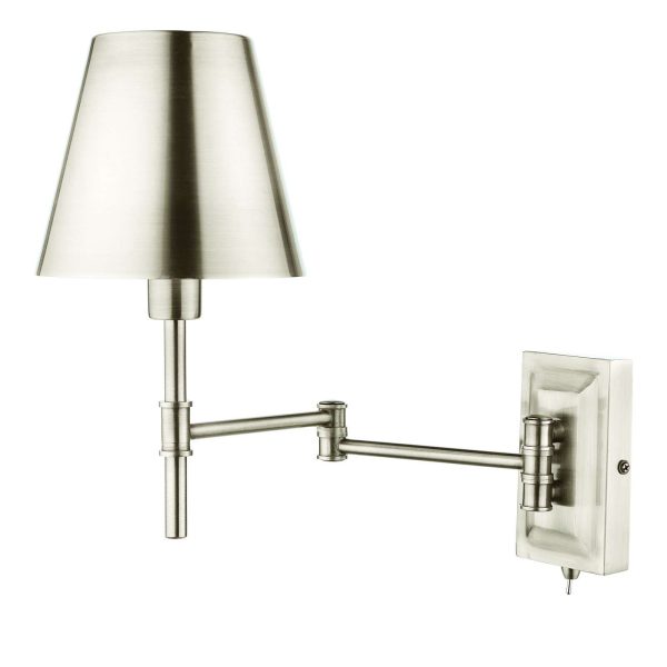 Kensington 1 Light Swing Arm Wall Light Polished Nickel - Image 2