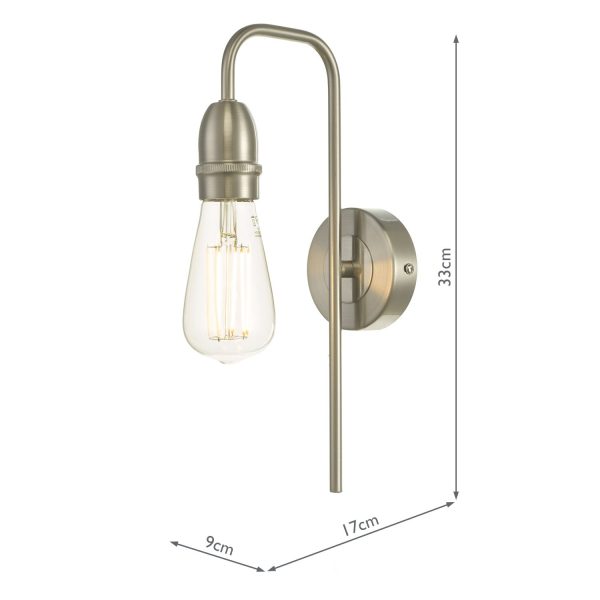 Kiefer Wall Light Satin Chrome - Image 3