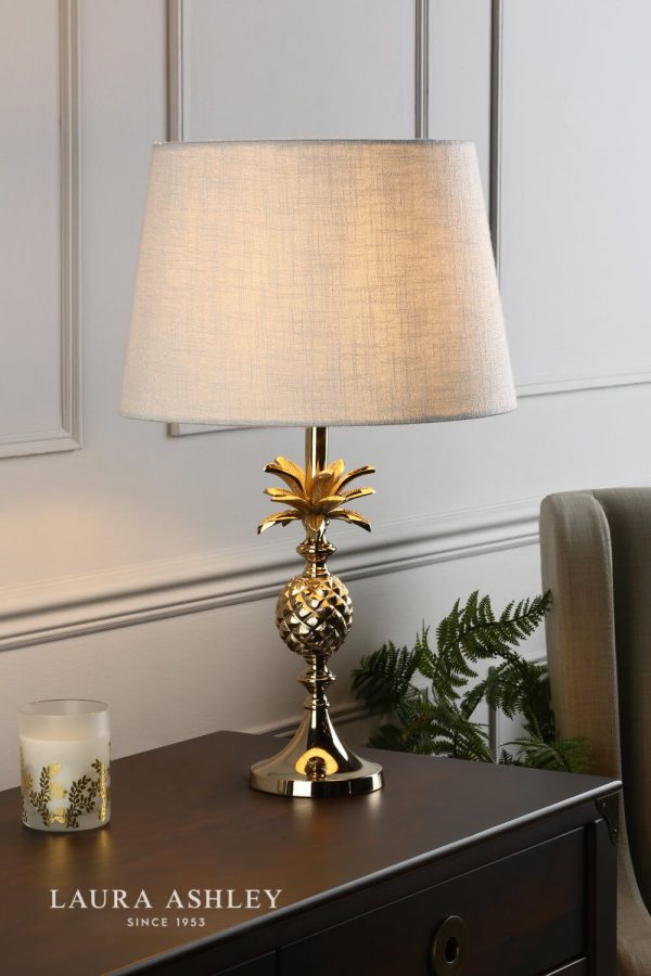 Laura Ashley Penelope Table Lamp Polished Champagne Base Only - Image 4