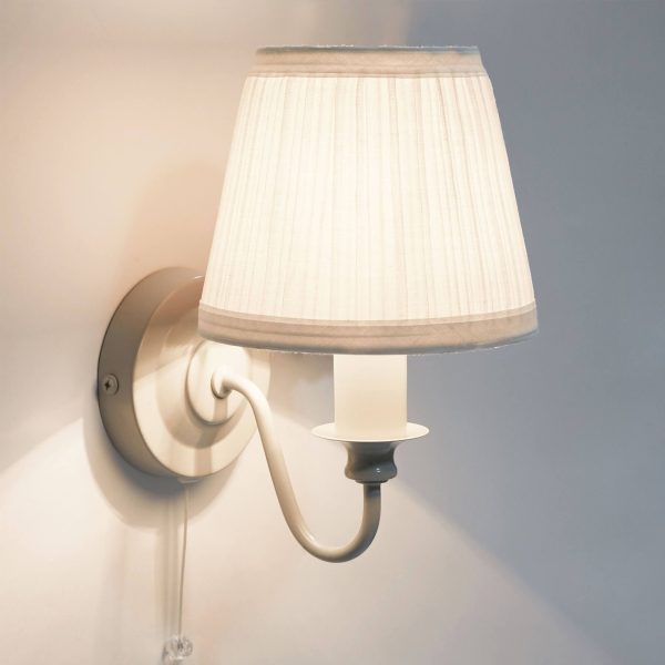 Laura Ashley - Ellis Wall Light Grey with Shade - Image 3