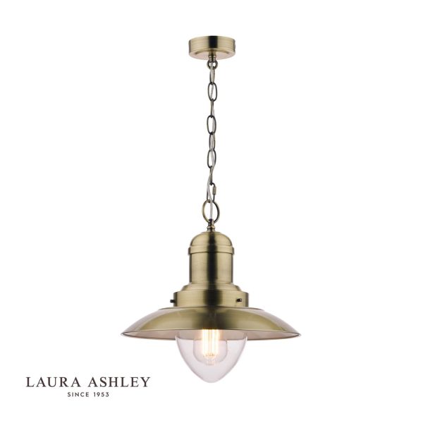 Laura Ashley Corbridge Pendant Antique Brass