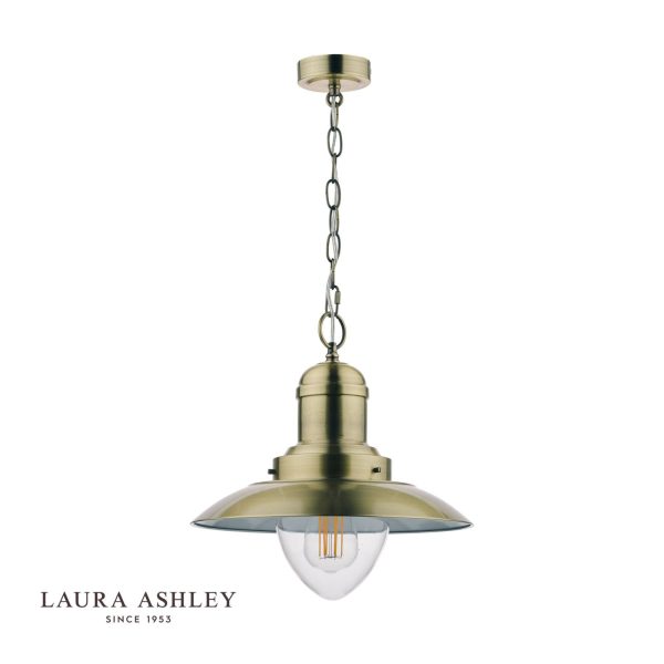 Laura Ashley Corbridge Pendant Antique Brass - Image 2