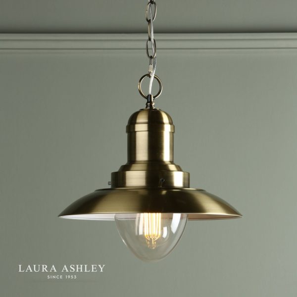 Laura Ashley Corbridge Pendant Antique Brass - Image 4