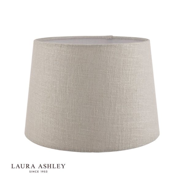 Laura Ashley Bacall Linen Empire Drum Shade Silver 20cm/8 inch - Image 2