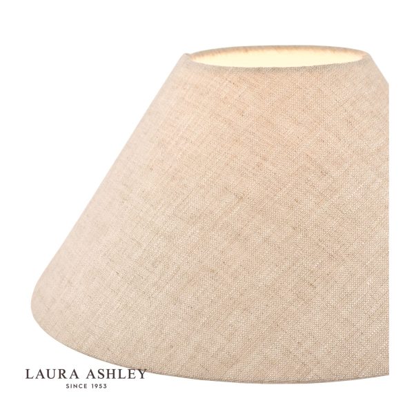 Laura Ashley Bray Shade Natural Linen 30cm/12 inch - Image 3