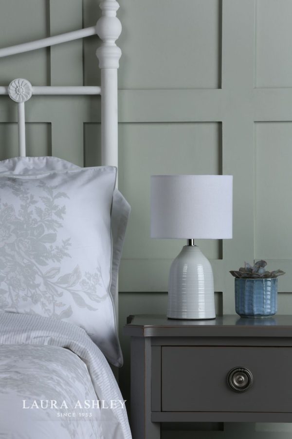 Laura Ashley Penny Twin Pack Table Lamp Cream With Shade - Image 5