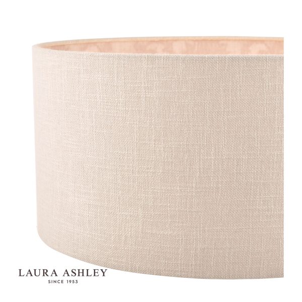 Laura Ashley Hazelton Drum Shade Silver/Pink 45cm/18 inch - Image 3