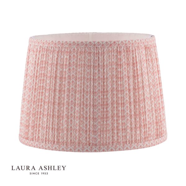 Laura Ashley Gwendolen Pink Pattern Cotton Shade 30.5cm/12 inch