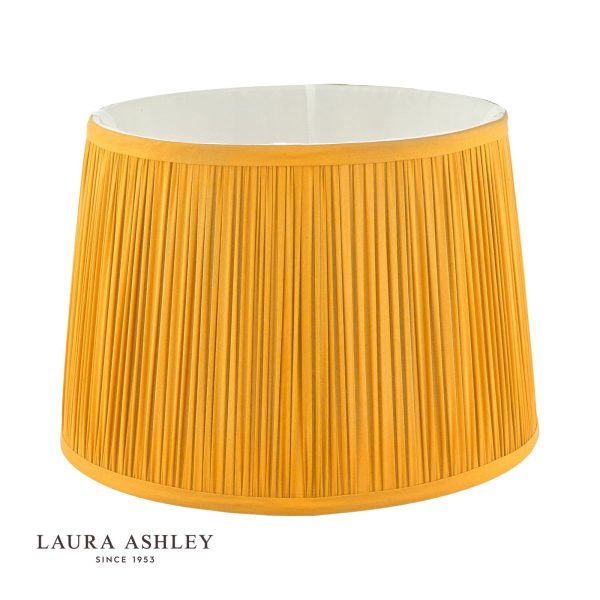 Laura Ashley Hemsley Silk Shade Yellow Ochre 30.5/12 inch - Image 2