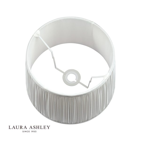 Laura Ashley Hemsley Silk Shade Silver 40.5cm/16 inch - Image 2