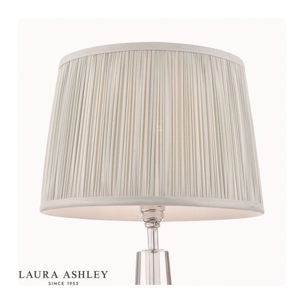 Laura Ashley Hemsley Silk Shade Silver 40.5cm/16 inch - Image 3