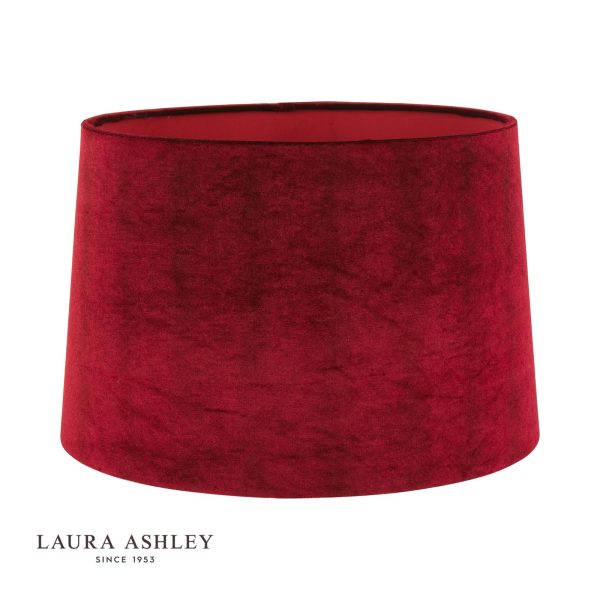 Laura Ashley Velvet Shade Cranberry 35.5cm/14 inch