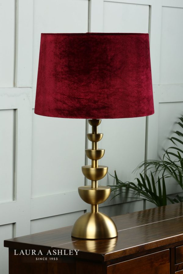 Laura Ashley Velvet Shade Cranberry 35.5cm/14 inch - Image 3