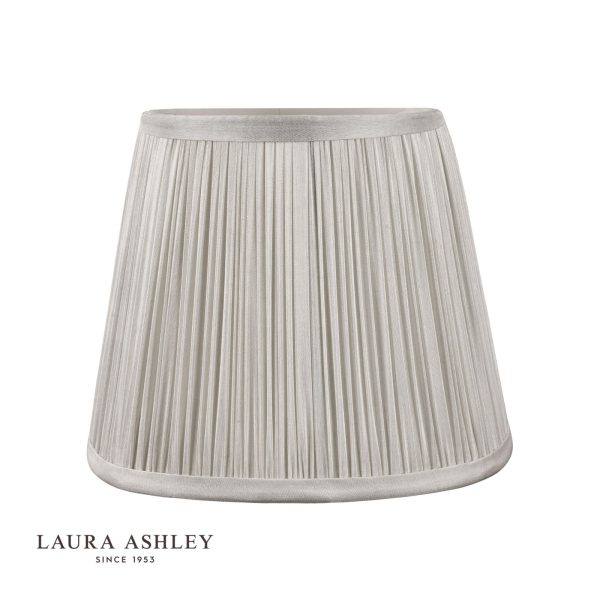 Laura Ashley Hemsley Silk Shade Silver 14cm/5 inch