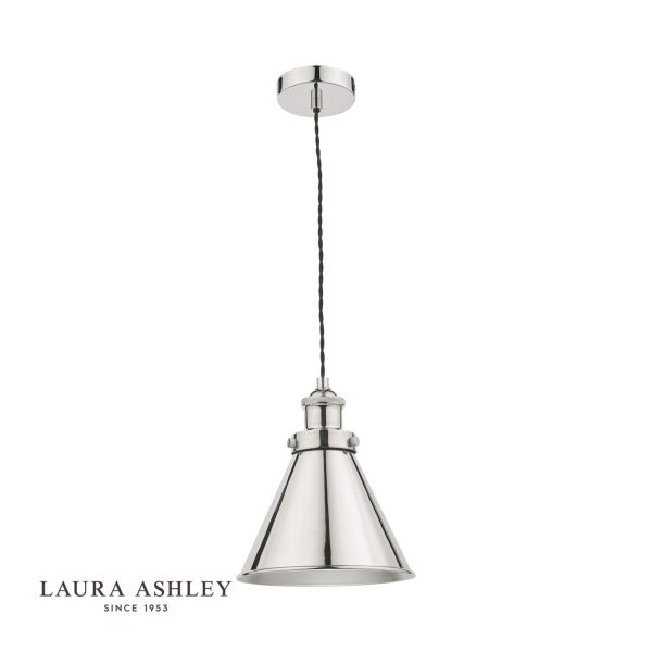 Laura Ashley Rufus Pendant Polished Chrome - Image 2