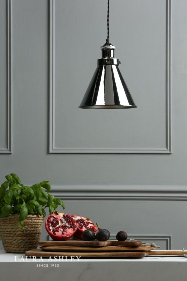 Laura Ashley Rufus Pendant Polished Chrome - Image 6