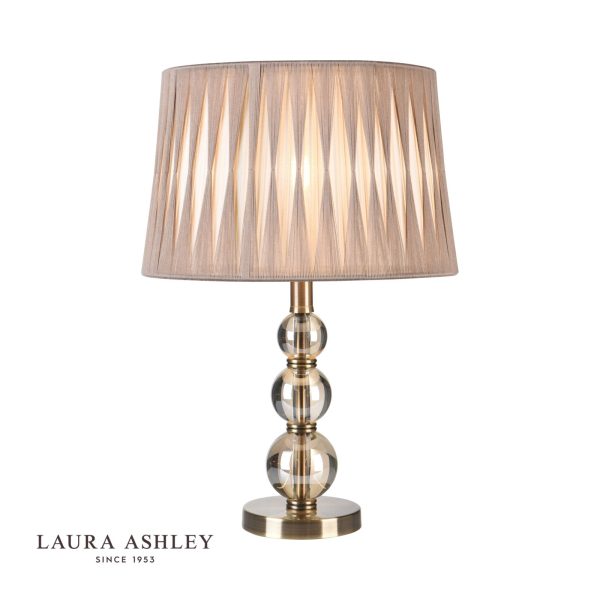 Laura Ashley Selby Grande Small Table Lamp Antique Brass & Glass Ball Base Only