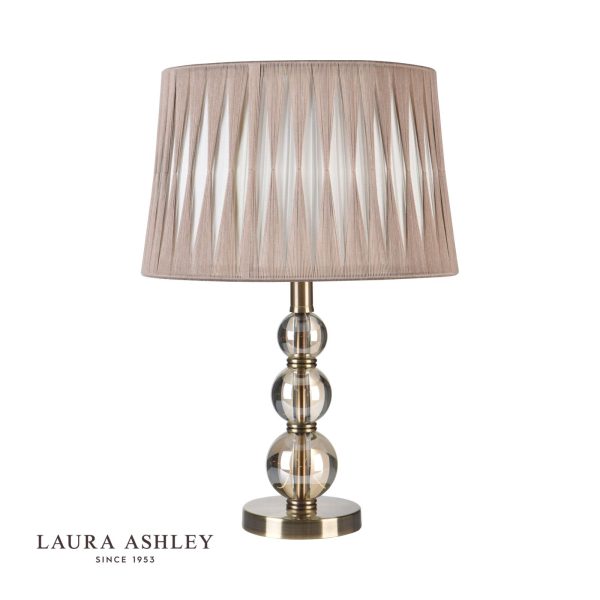 Laura Ashley Selby Grande Small Table Lamp Antique Brass & Glass Ball Base Only - Image 2