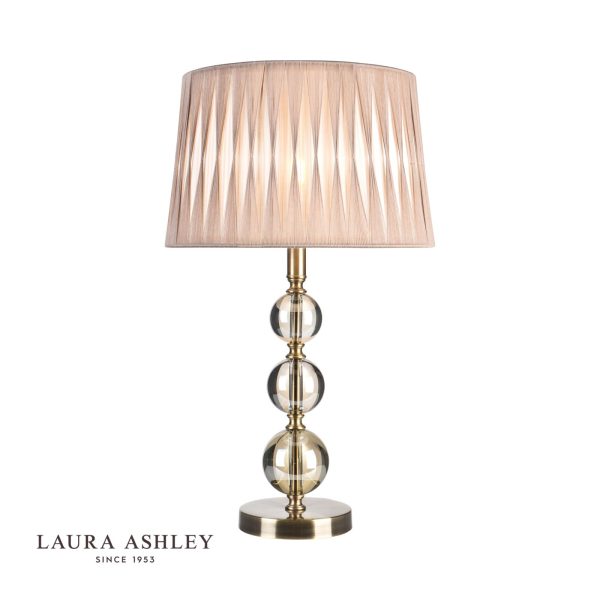 Laura Ashley Selby Grande Large Table Lamp Antique Brass & Glass Ball Base Only