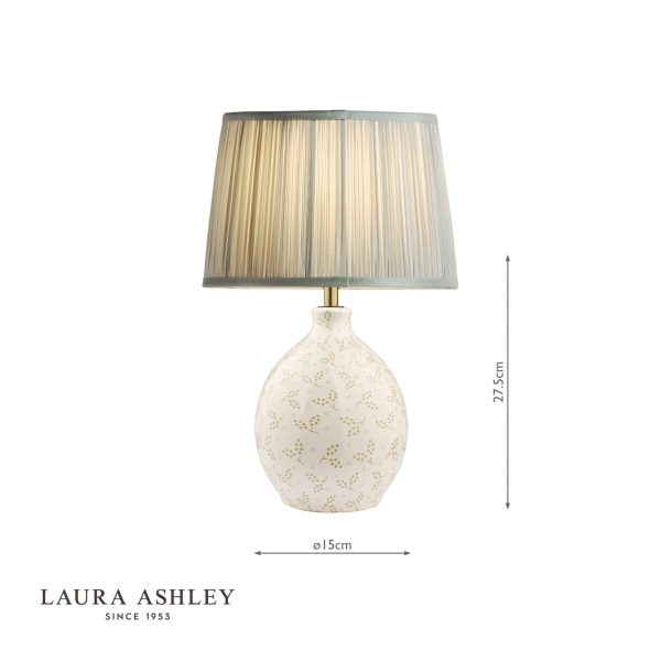 Laura Ashley Breeden Table Lamp Cream Base Only - Image 7