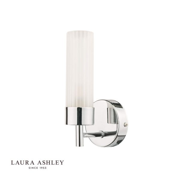 Laura Ashley Howard Bathroom Wall Light Polished Chrome IP44 - Image 2