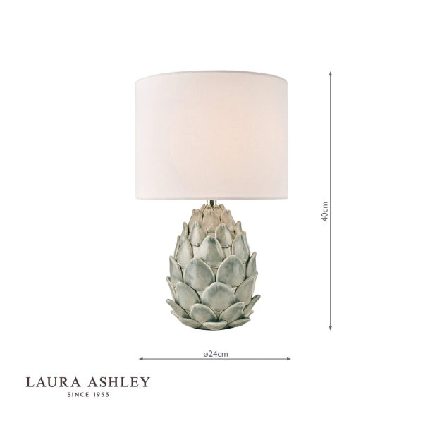 Laura Ashley Gresford Ceramic Table Lamp With Shade - Image 6