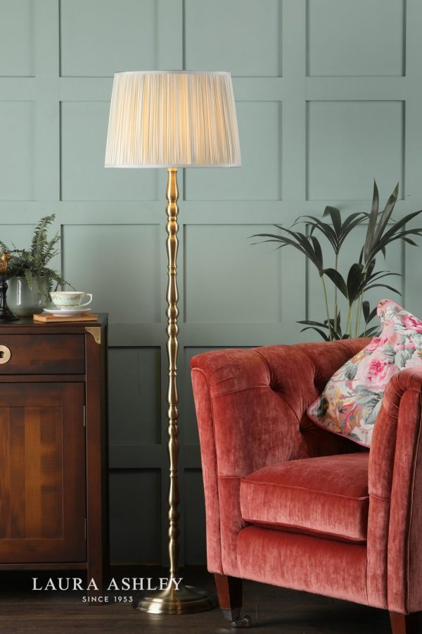 Corey Floor Lamp Antique Brass Base Only - Image 4