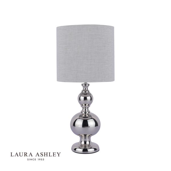 Mancot Touch Table Lamp Polished Nickel With Shade - Image 2