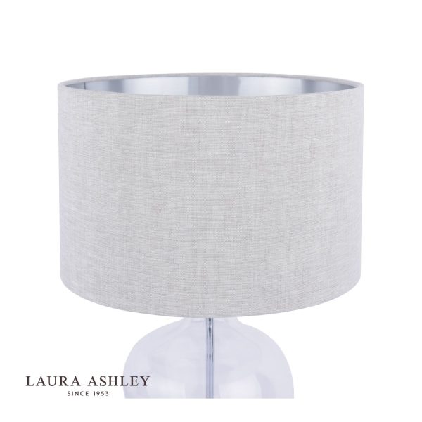 Ockley Touch Table Lamp Polished Chrome & Glass With Shade - Image 3