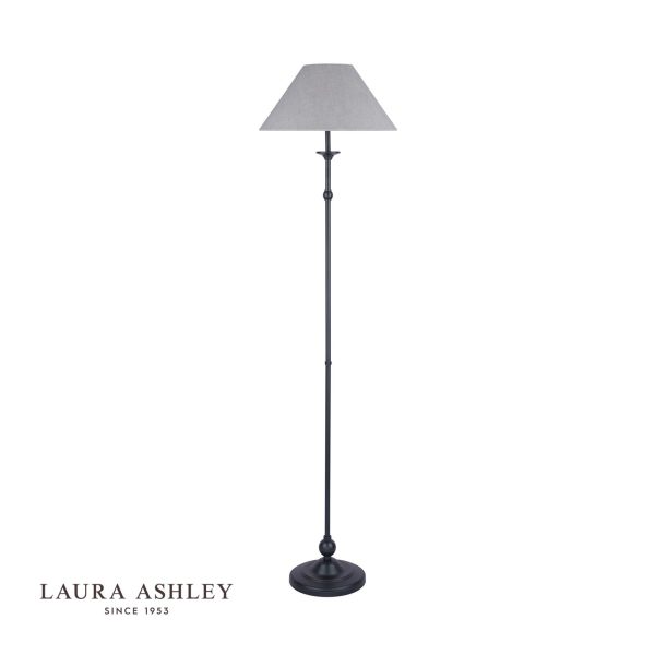 Ludchurch Floor Lamp Industrial Black With Shade - Image 2