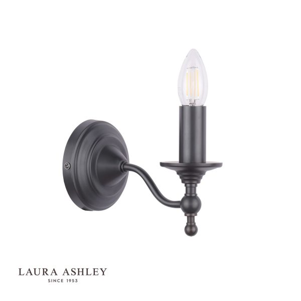 Ludchurch Single Wall Light Industrial Black Bracket Only - Image 2