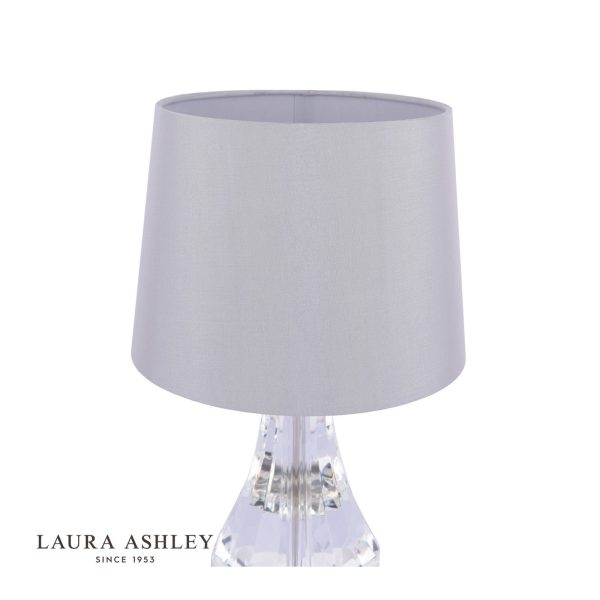 Humby Touch Table Lamp Crystal & Polished Nickel With Shade - Image 3