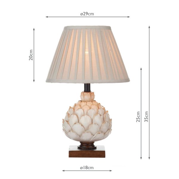 Layer Small Table Lamp Cream With Shade - Image 8