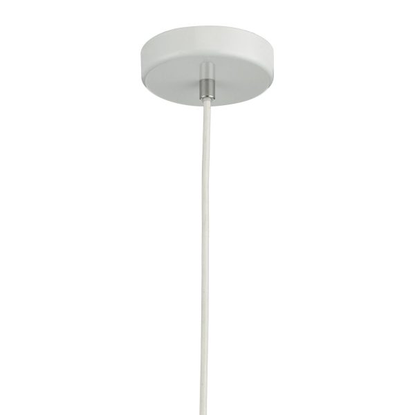 Liden 1Lt Pendant White and Polished Chrome