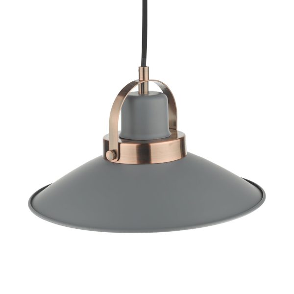 Liden 1 Light Single Pendant Graphite Copper - Image 4