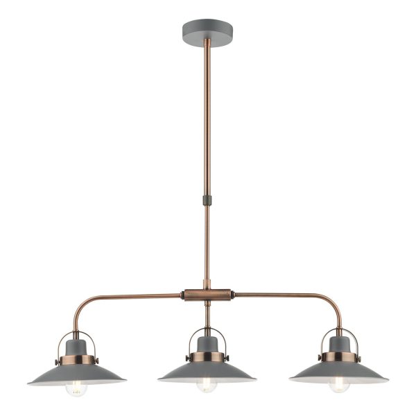 Liden 3 Light Bar Pendant Graphite Copper - Image 3