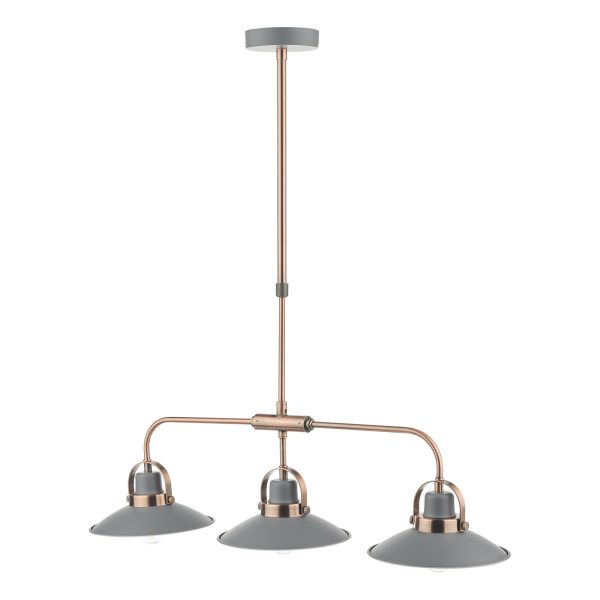 Liden 3 Light Bar Pendant Graphite Copper - Image 5